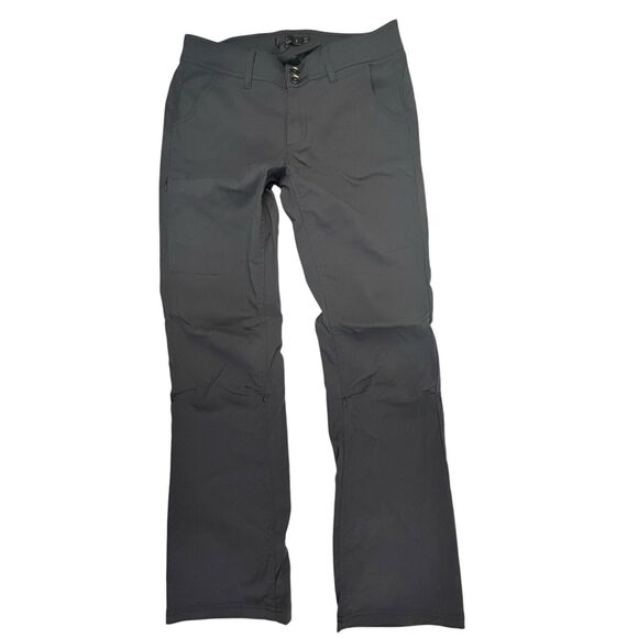 Prana Halle II Pant Women Size 8 Gray Straight Hiking Roll Tab Convertible - Picture 1 of 14